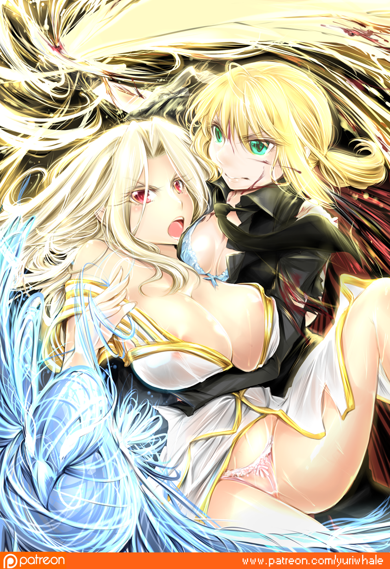 artoria pendragon, saber, and irisviel von einzbern (fate and 1 more) drawn by yuriwhale