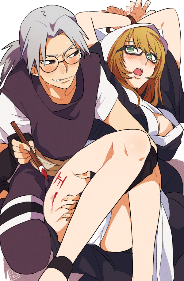 yakushi kabuto and yakushi nonou (naruto and 1 more) drawn by bidarian