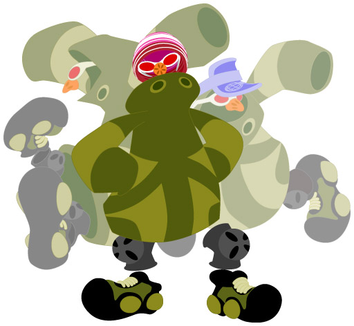 bros, breath, and brass (cool cool toon) drawn by gyoubu_ippei