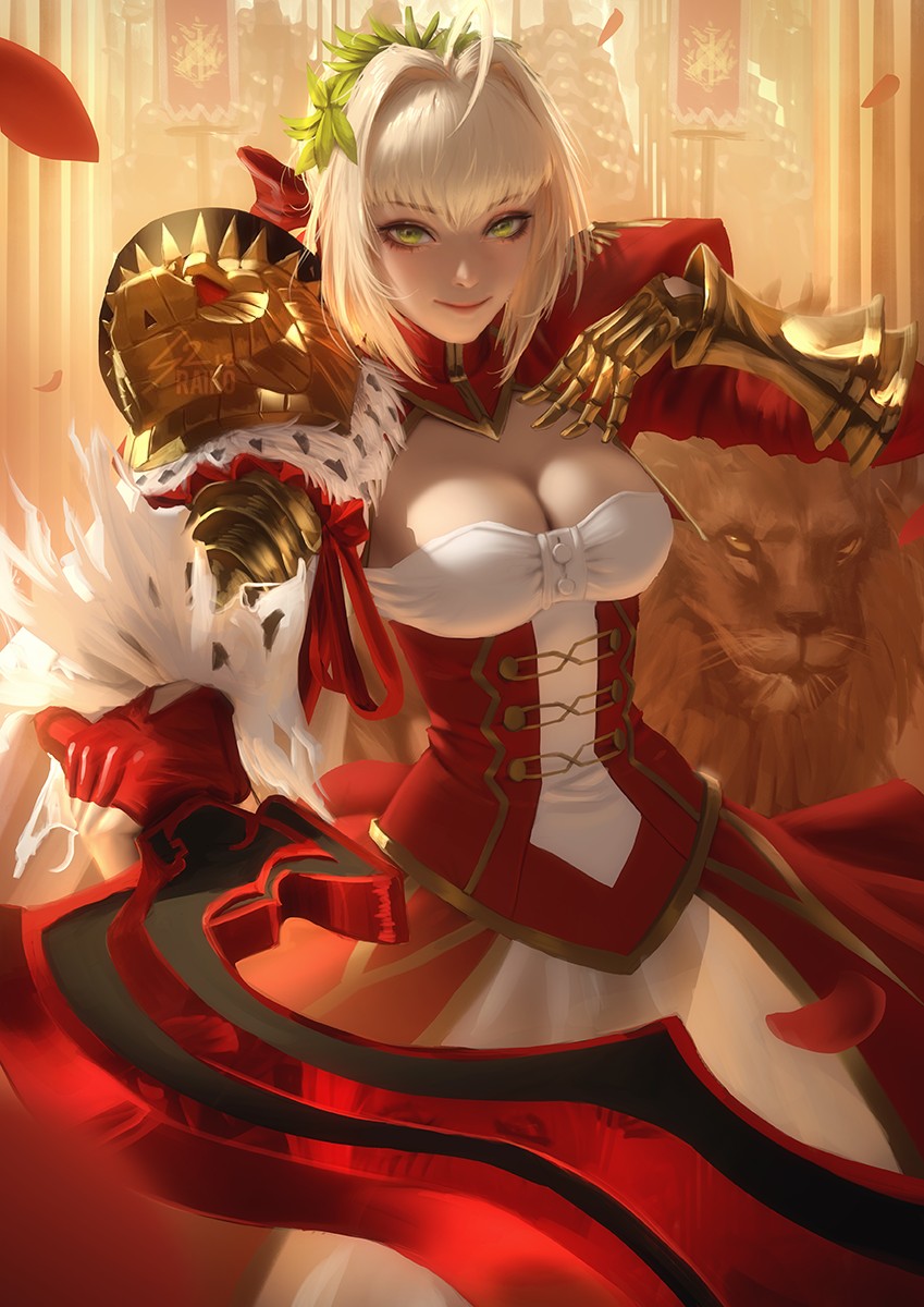 nero claudius (fate and 2 more) drawn by raikoart