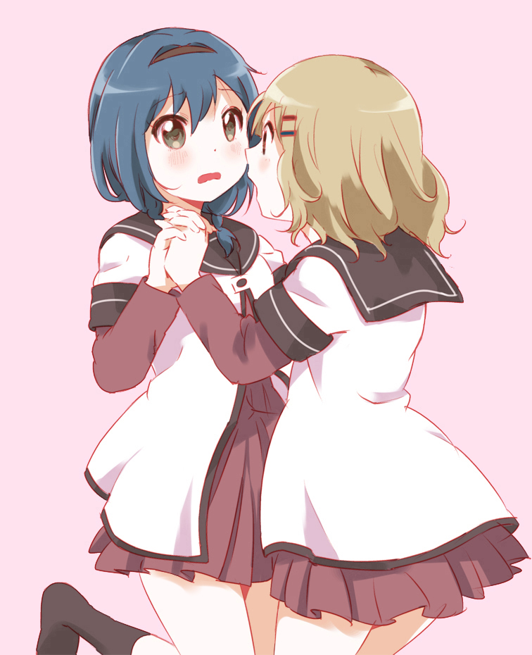 oomuro sakurako and furutani himawari (yuruyuri) drawn by kamiki_uutarou