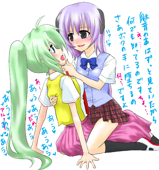 sonozaki mion and hanyuu (higurashi no naku koro ni)