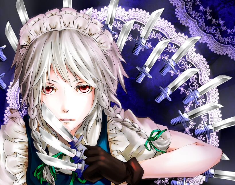 izayoi sakuya (touhou) drawn by o-zone_(sorcie)