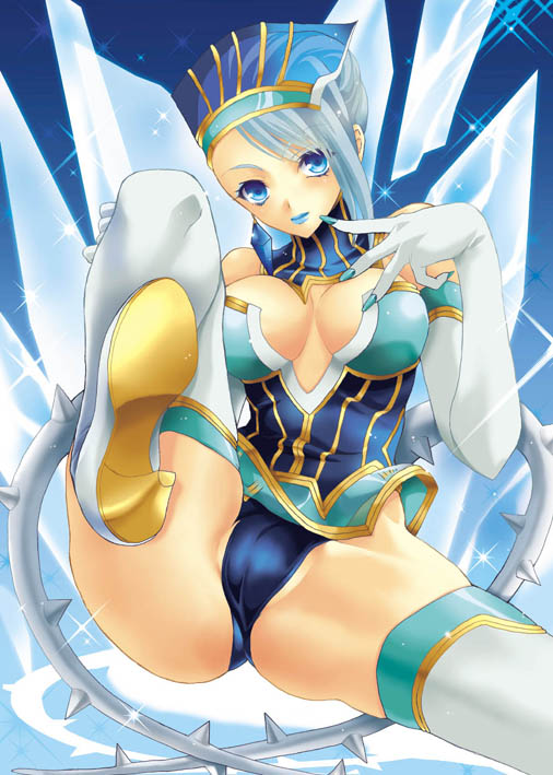 karina lyle and blue rose (tiger & bunny) drawn by hasei_agana