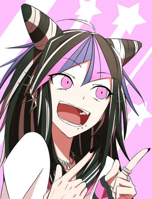 mioda ibuki (danganronpa and 1 more) drawn by birii