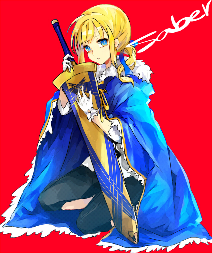 artoria pendragon and saber (fate and 1 more) drawn by gmanee