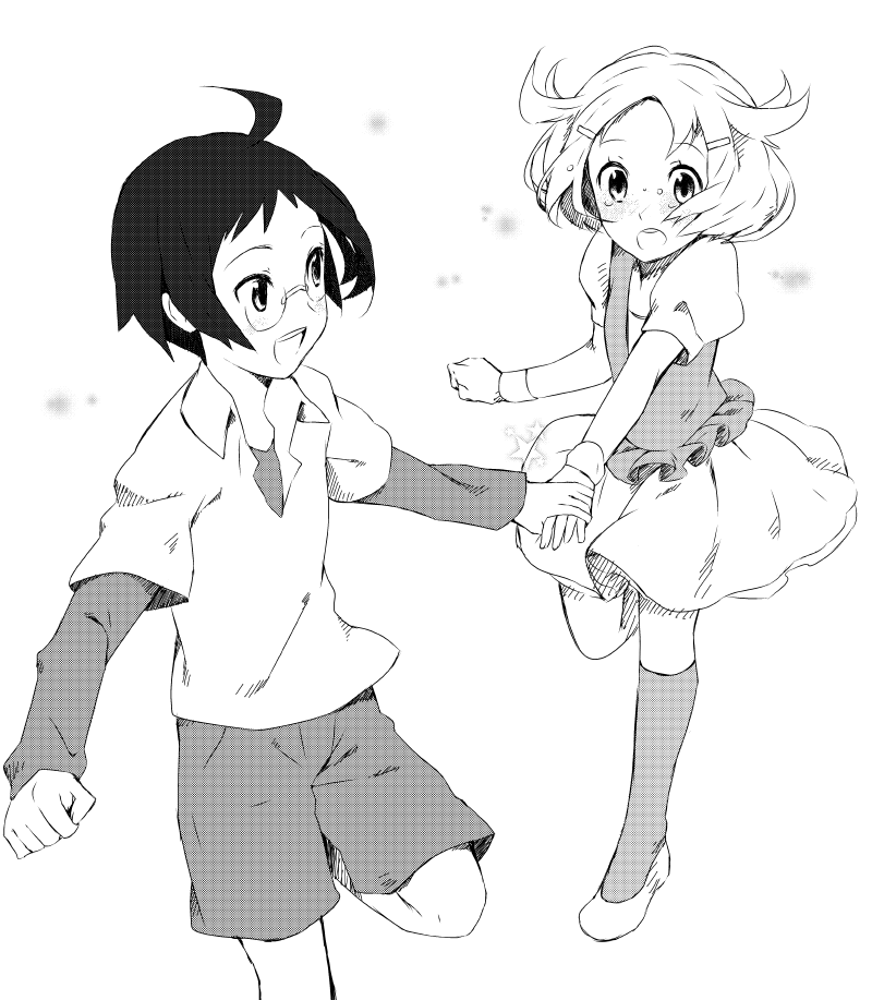 bianca and cheren (pokemon and 1 more) drawn by weee_(raemz)