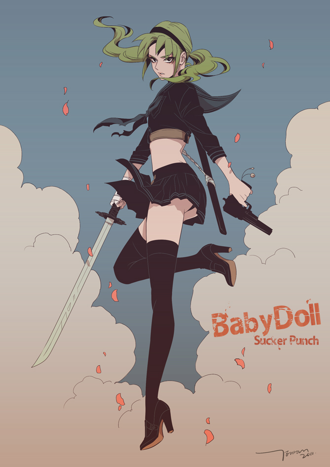 midorikawa ryuuji and baby doll (inazuma eleven and 1 more) drawn by temari114