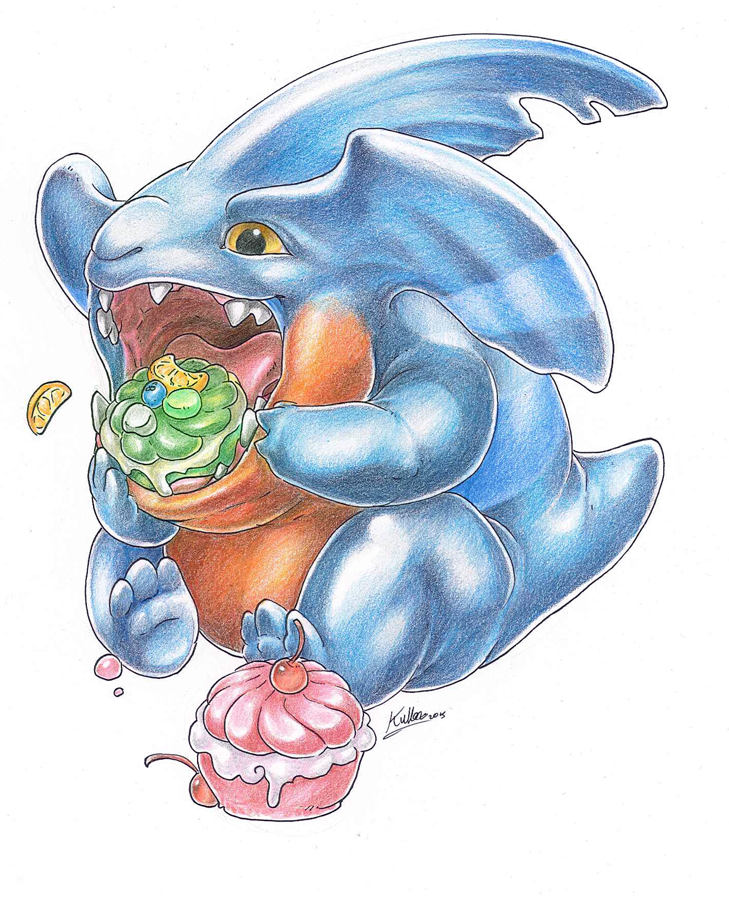 gible (pokemon) drawn by endivinity