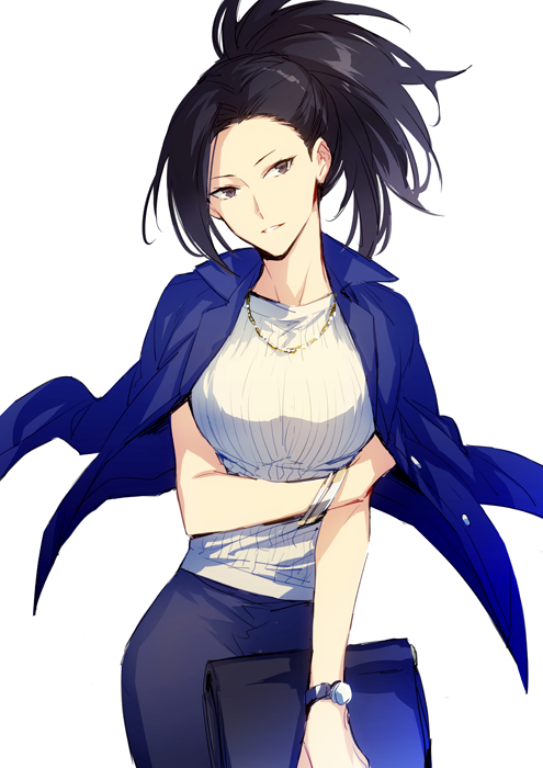 yaoyorozu momo (boku no hero academia) drawn by hegi