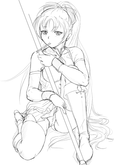 sakura kyoko (mahou shoujo madoka magica) drawn by doku_sasori