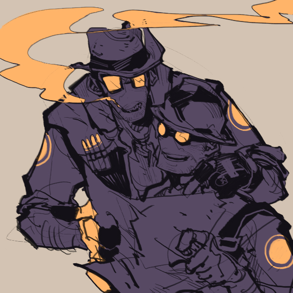 engineer and sniper (team fortress 2) drawn by 22_(tak_ja)