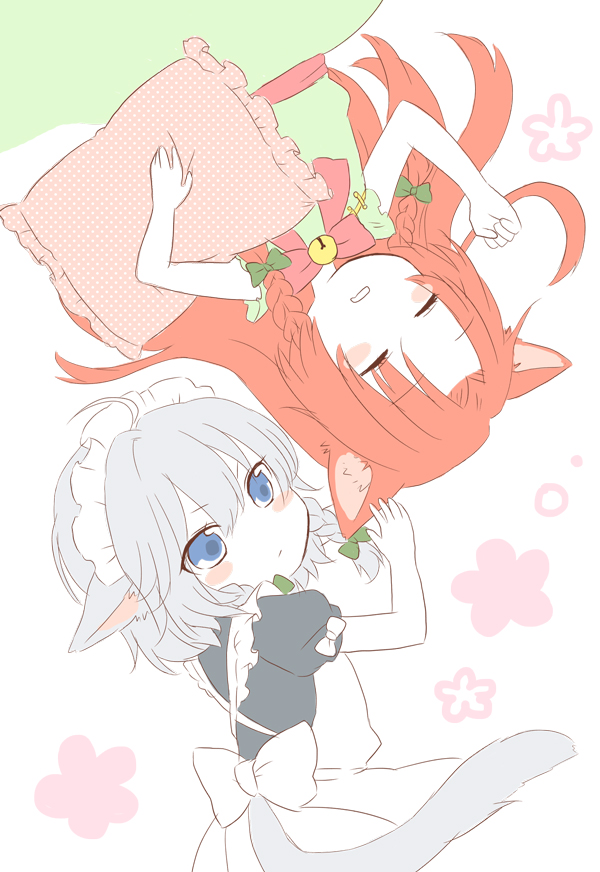 izayoi sakuya and hong meiling (touhou) drawn by chitose_(usacan)