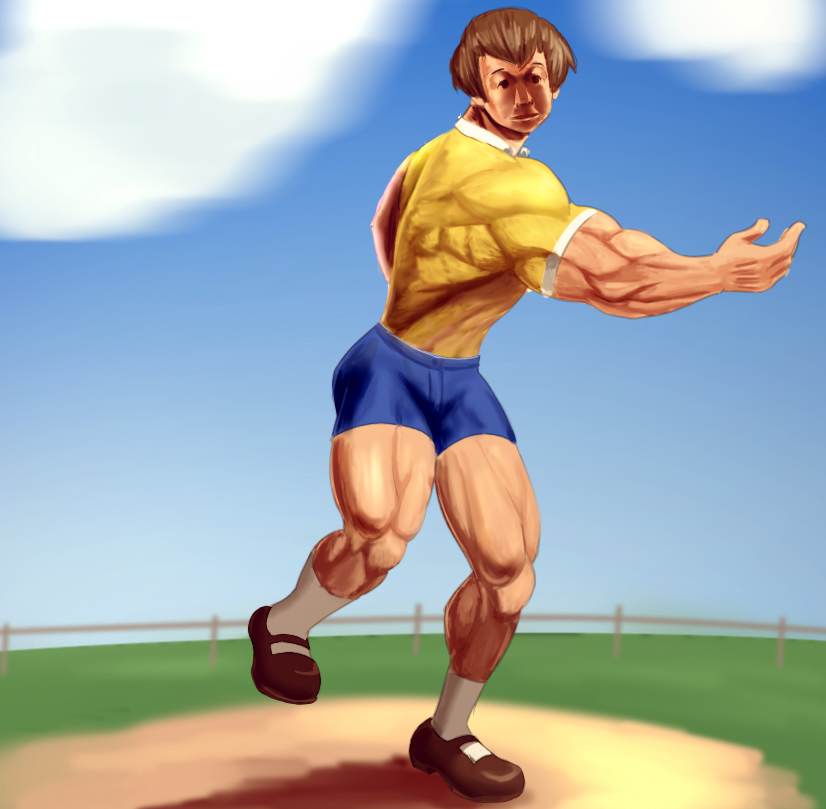 christopher robin (winnie the pooh's home run derby) drawn by taka_(takahirokun)