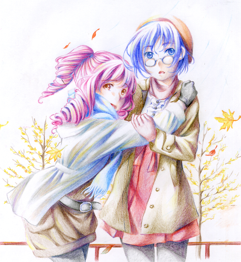 hakamichi shizune and mikado shiina (katawa shoujo) drawn by kamifish