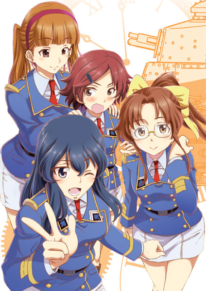 eclair, fondue, madeleine, and galette (girls und panzer) drawn by saitaniya_ryouichi