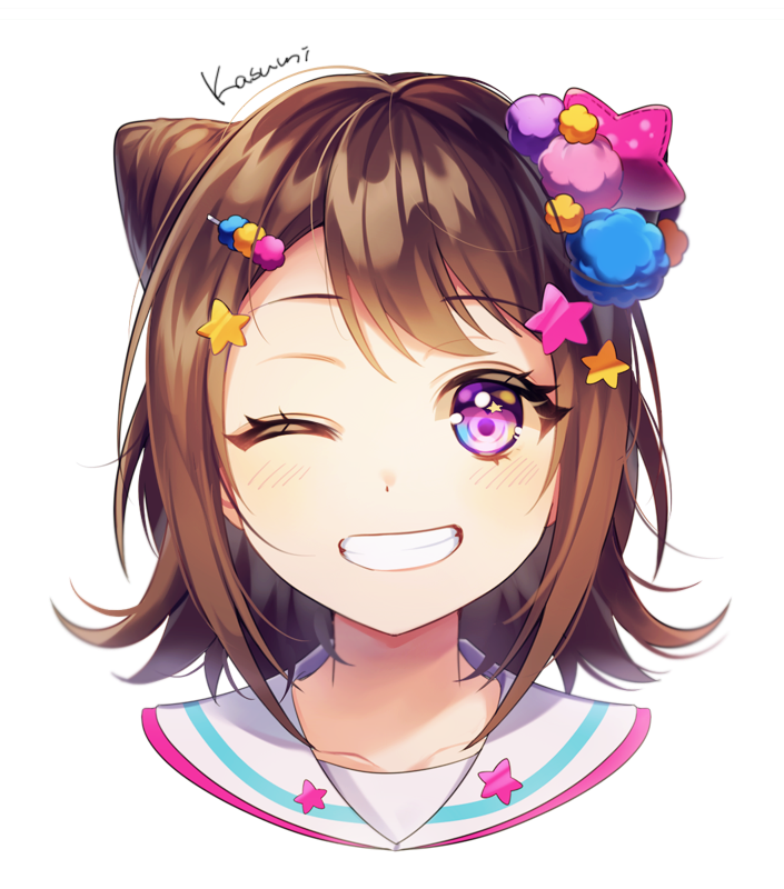 toyama kasumi (bang dream!) drawn by minori_(faddy)