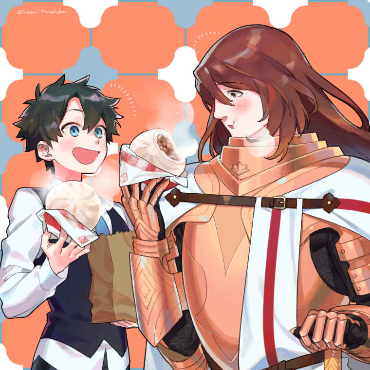fujimaru ritsuka and georgios (fate and 1 more) drawn by sara_(kurome1127)