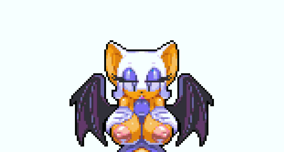 sonic the hedgehog and rouge the bat (sonic) drawn by rockthebull
