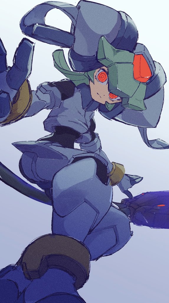pandora and model w (mega man and 1 more) drawn by lemon_inu