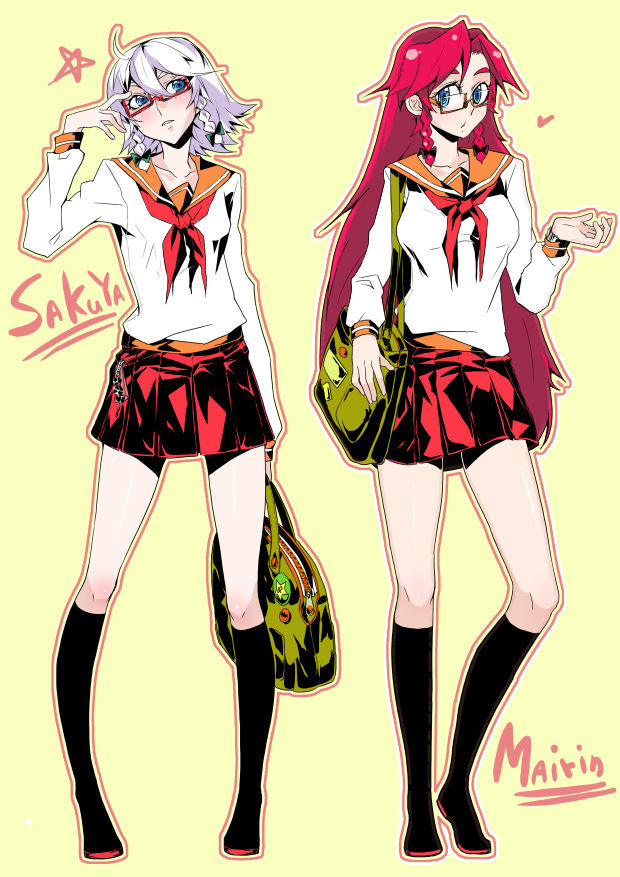 izayoi sakuya and hong meiling (touhou) drawn by tima