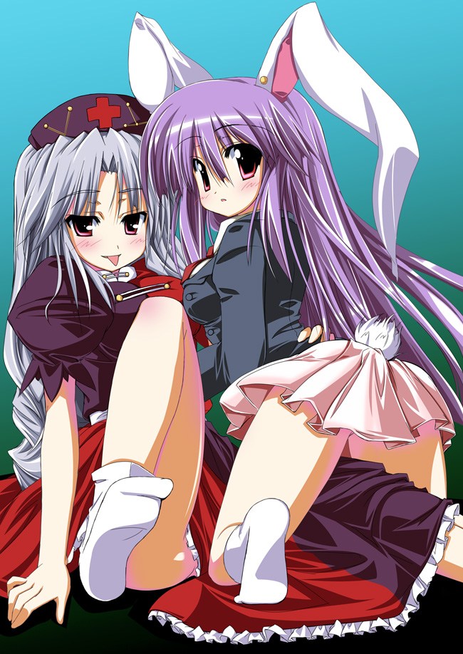 reisen udongein inaba and yagokoro eirin (touhou) drawn by sen_(astronomy)