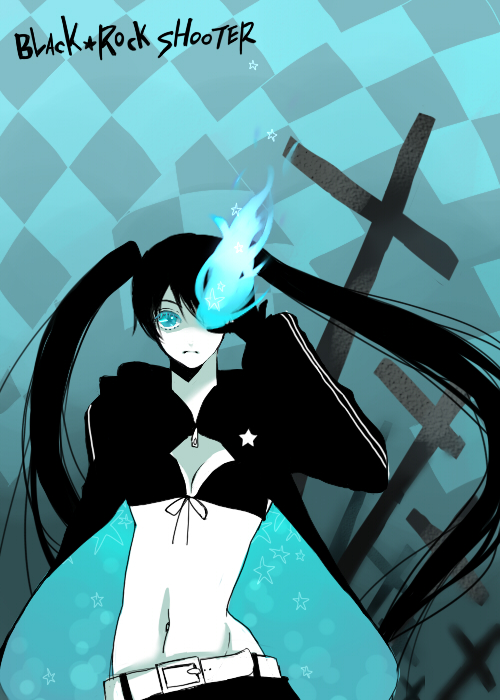 black rock shooter (black rock shooter) drawn by suma_(aiboaiboaibo)