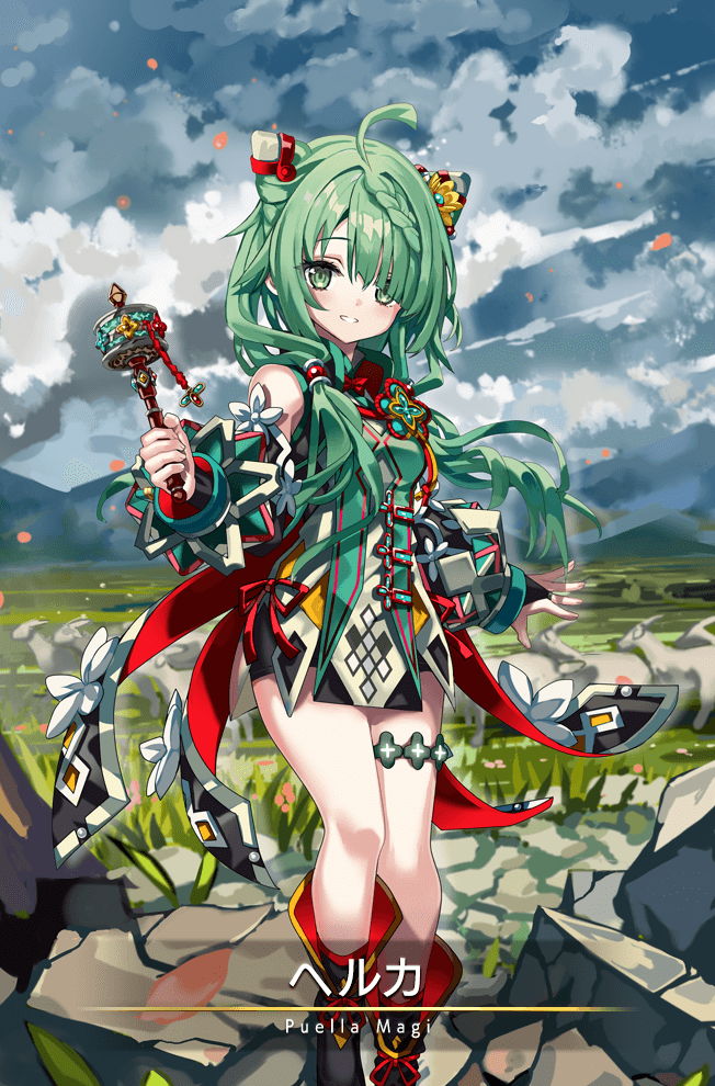 heruka (mahou shoujo madoka magica and 1 more) drawn by shino_(eefy)