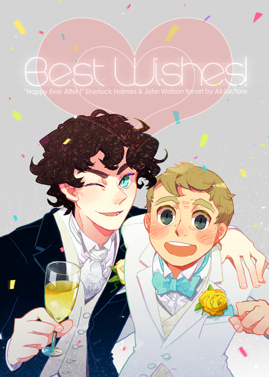 sherlock holmes and john hamish watson (the adventures of sherlock holmes and 1 more) drawn by airjar