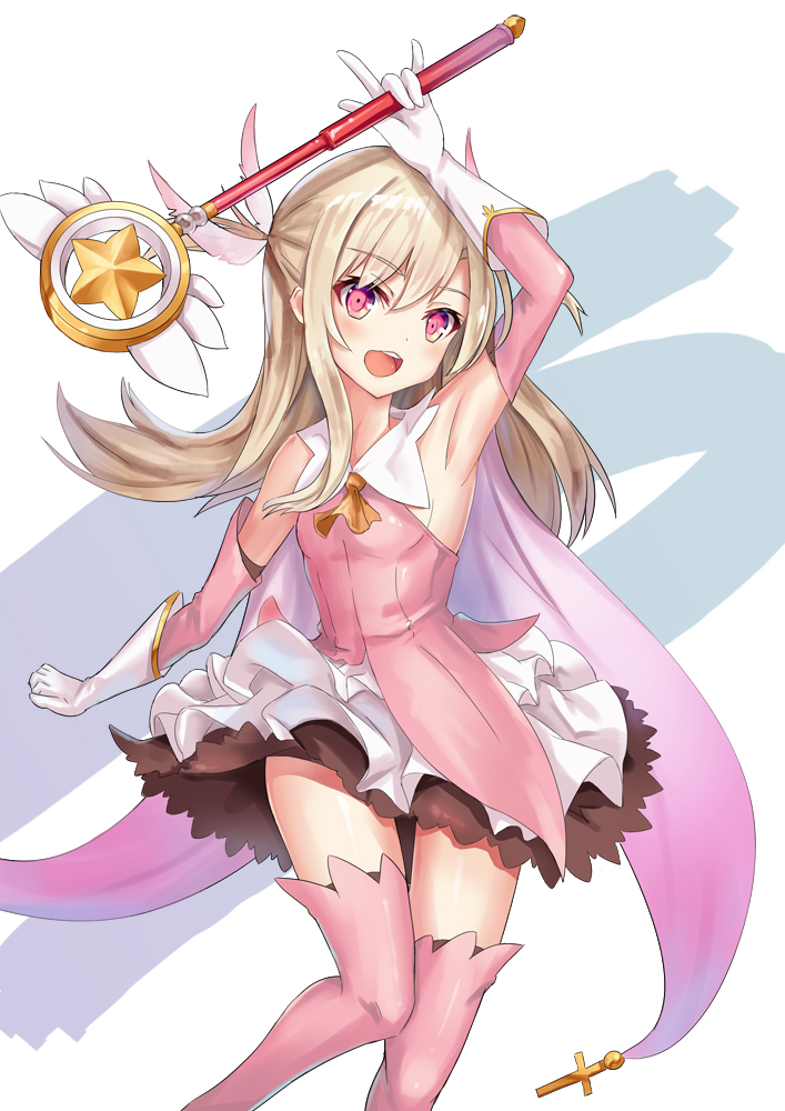 illyasviel von einzbern, prisma illya, and magical ruby (fate and 1 more) drawn by bell_(angelicalary)