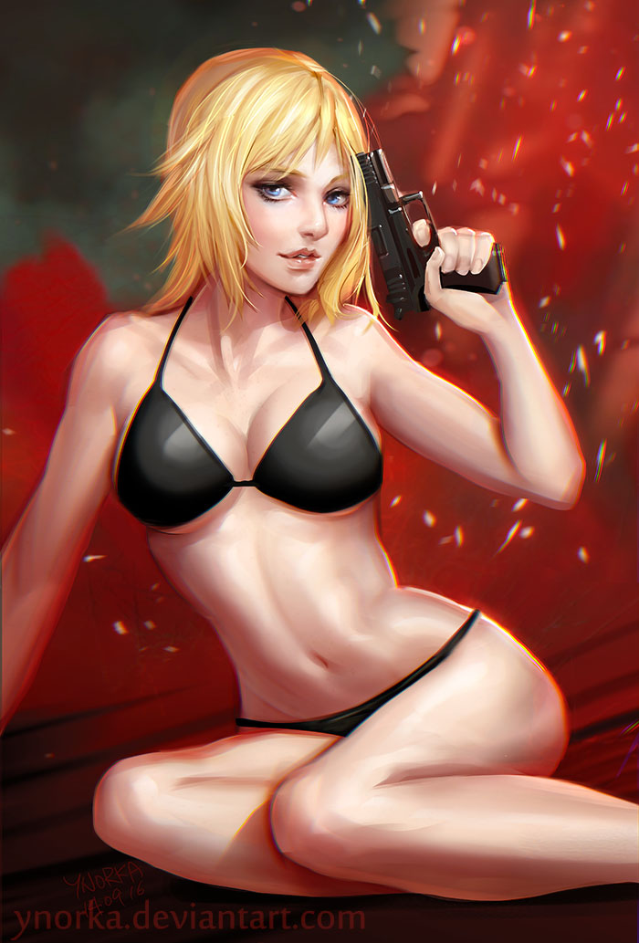 aya brea (parasite eve and 1 more) drawn by ynorka_chiu