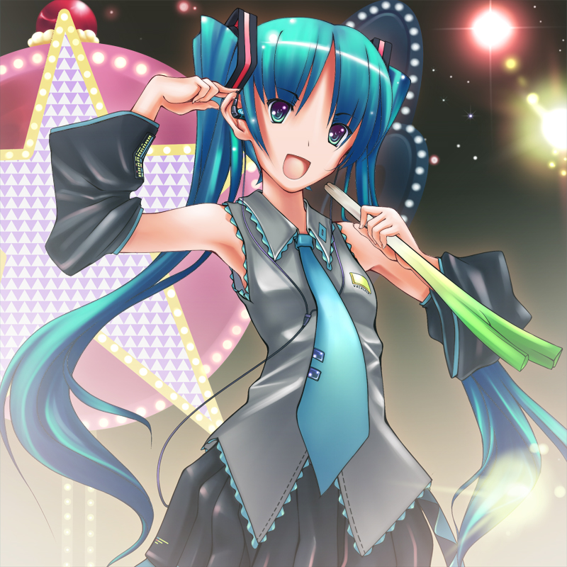 hatsune miku and nagi (vocaloid and 1 more) drawn by qweasar