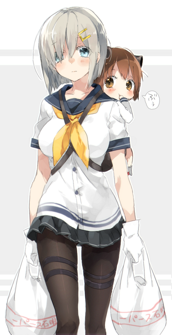 hamakaze and yukikaze (kantai collection) drawn by sino_(sionori)