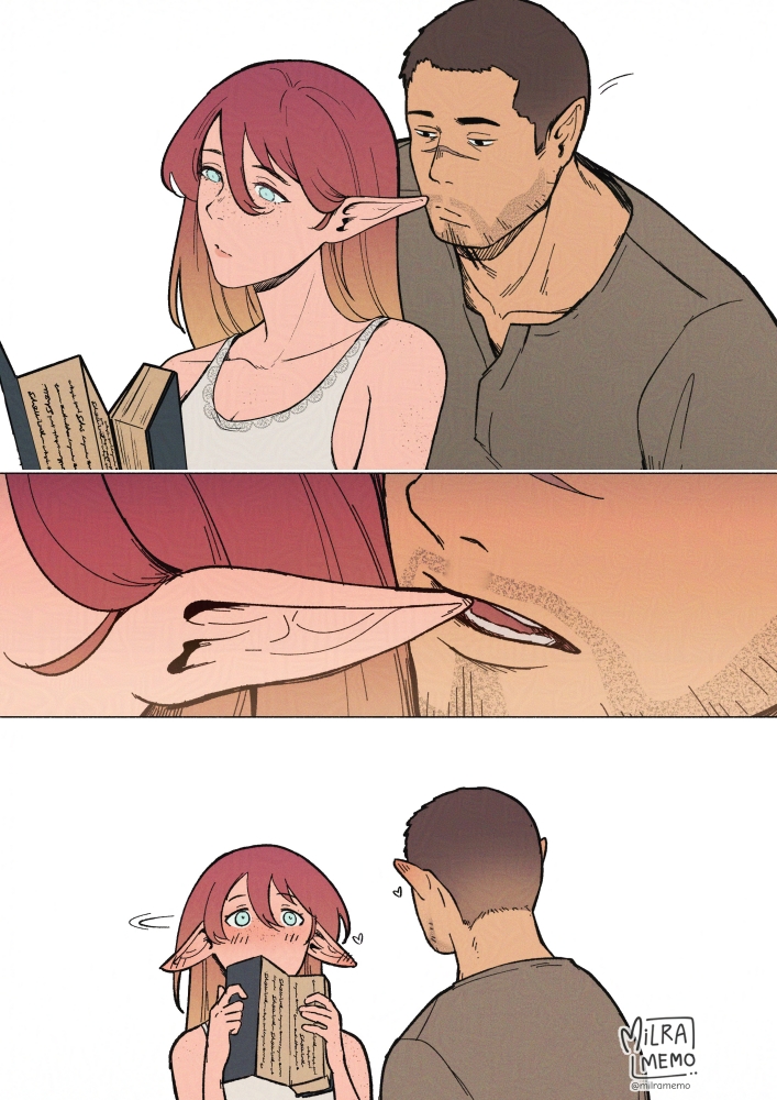 nelyne and calan badonhal (original and 1 more) drawn by milramemo