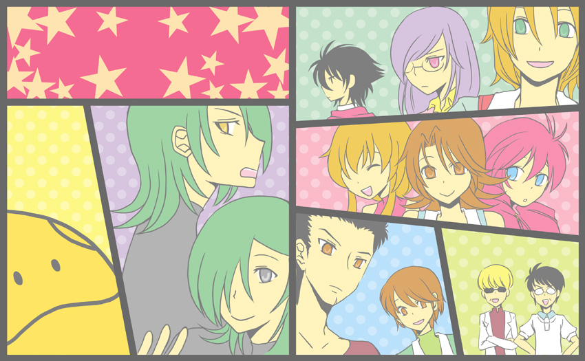 haro, tieria erde, setsuna f. seiei, feldt grace, lockon stratos, and 7 more (gundam and 1 more)