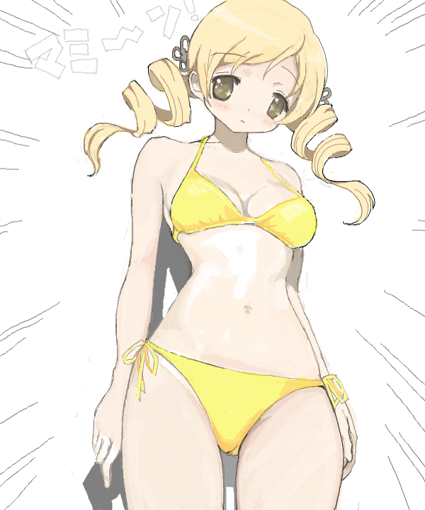 tomoe mami (mahou shoujo madoka magica) drawn by toshi_(little-fluffy-cloud)
