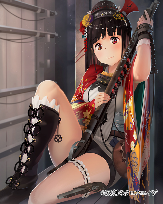 saiga magoichi (souken no cross age) drawn by ddal