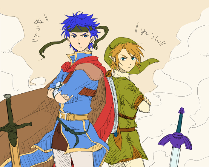 link and ike (fire emblem and 4 more) drawn by saiba_(henrietta)