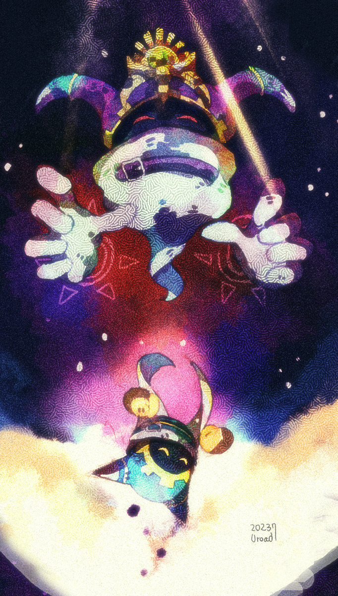 magolor and traitor magolor (kirby and 1 more) drawn by uroad7