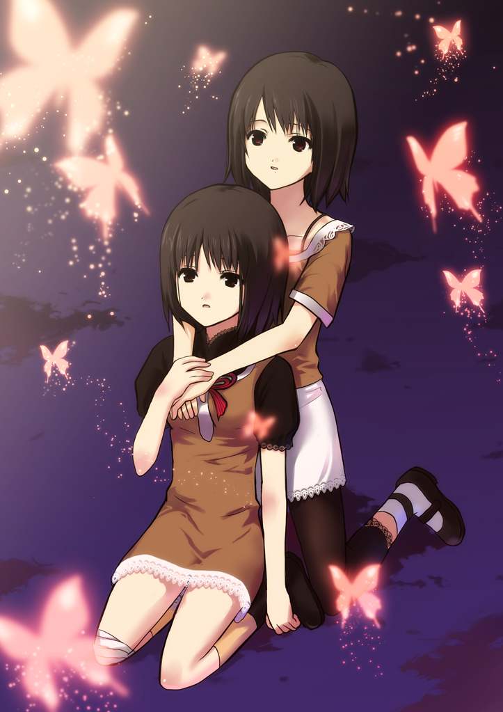 amakura mio and amakura mayu (fatal frame and 1 more) drawn by koyama_tomosato