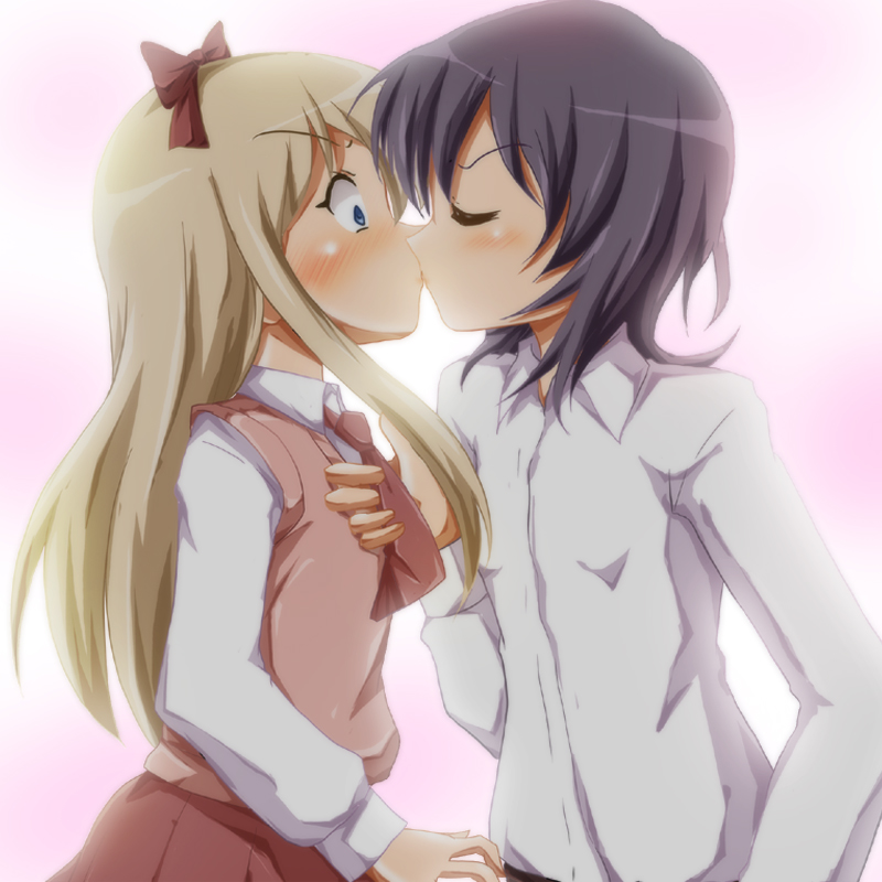 toshinou kyouko and funami yui (yuruyuri) drawn by shishinon