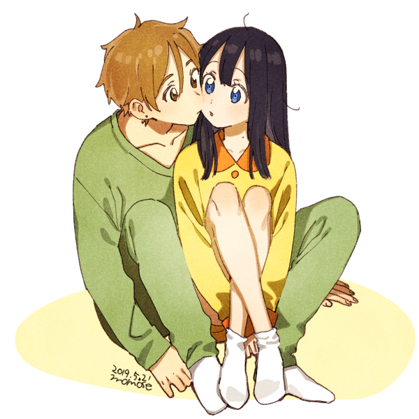 kitashirakawa tamako and ooji mochizou (tamako market) drawn by momose_(oqo)