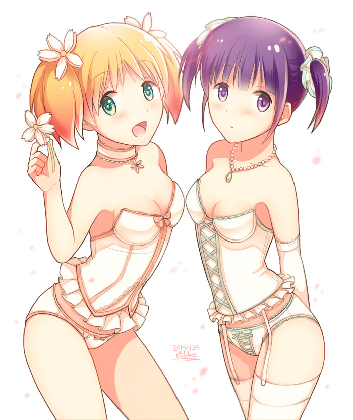 sonoda yuu and minami shizuku (sakura trick) drawn by nikke_(tk2012)