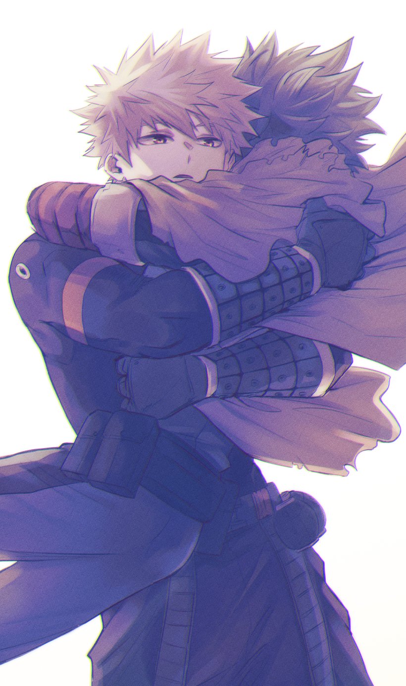 midoriya izuku and bakugou katsuki (boku no hero academia) drawn by yuramori_hq