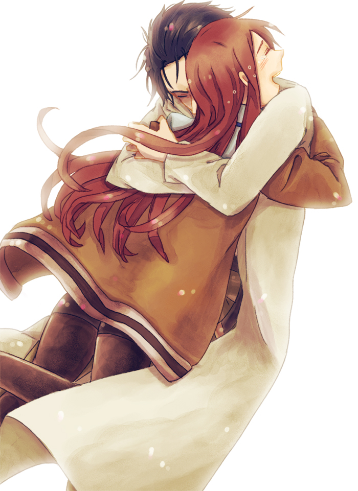 makise kurisu and okabe rintarou (steins;gate) drawn by koike_(coikekke)