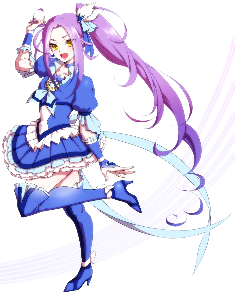kurokawa eren, seiren, and cure beat (precure and 1 more) drawn by jun_(kyurisin)