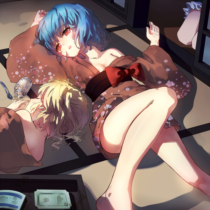 remilia scarlet and flandre scarlet (touhou) drawn by wanmixia