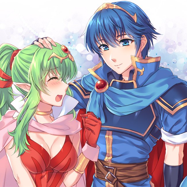 marth and tiki (fire emblem and 3 more) drawn by awayuki_ramika