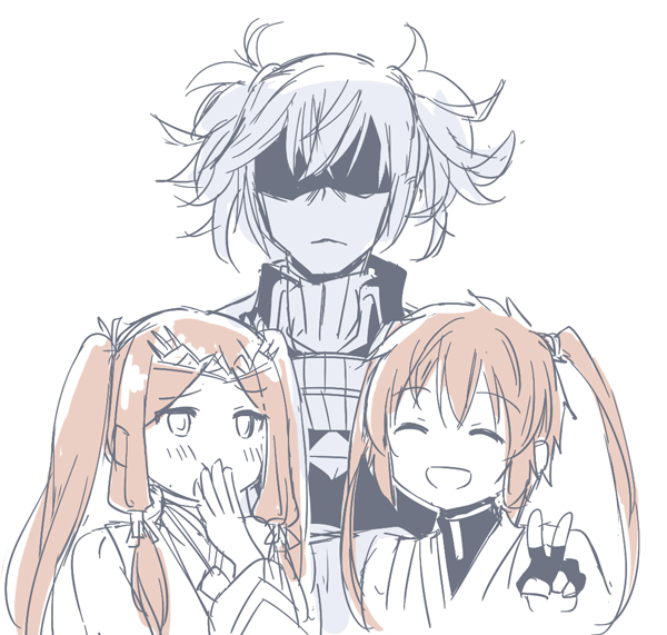 lora, jin, and fan la norne (xenoblade chronicles and 2 more) drawn by mizuki_riko