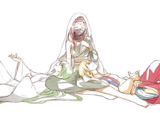 enkidu, gilgamesh, and siduri (fate and 1 more) drawn by choco_taberusan